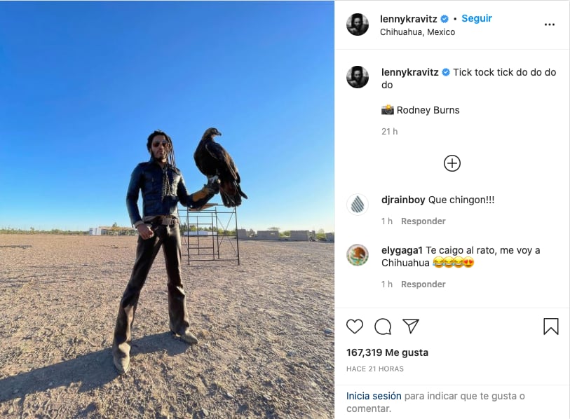 Lenny Kravitz está en Chihuahua