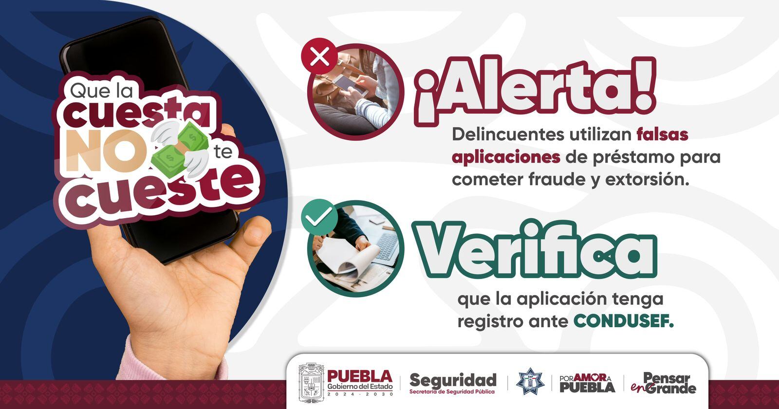 Alejandro Armenta emite recomendaciones para evitar el robo en apps