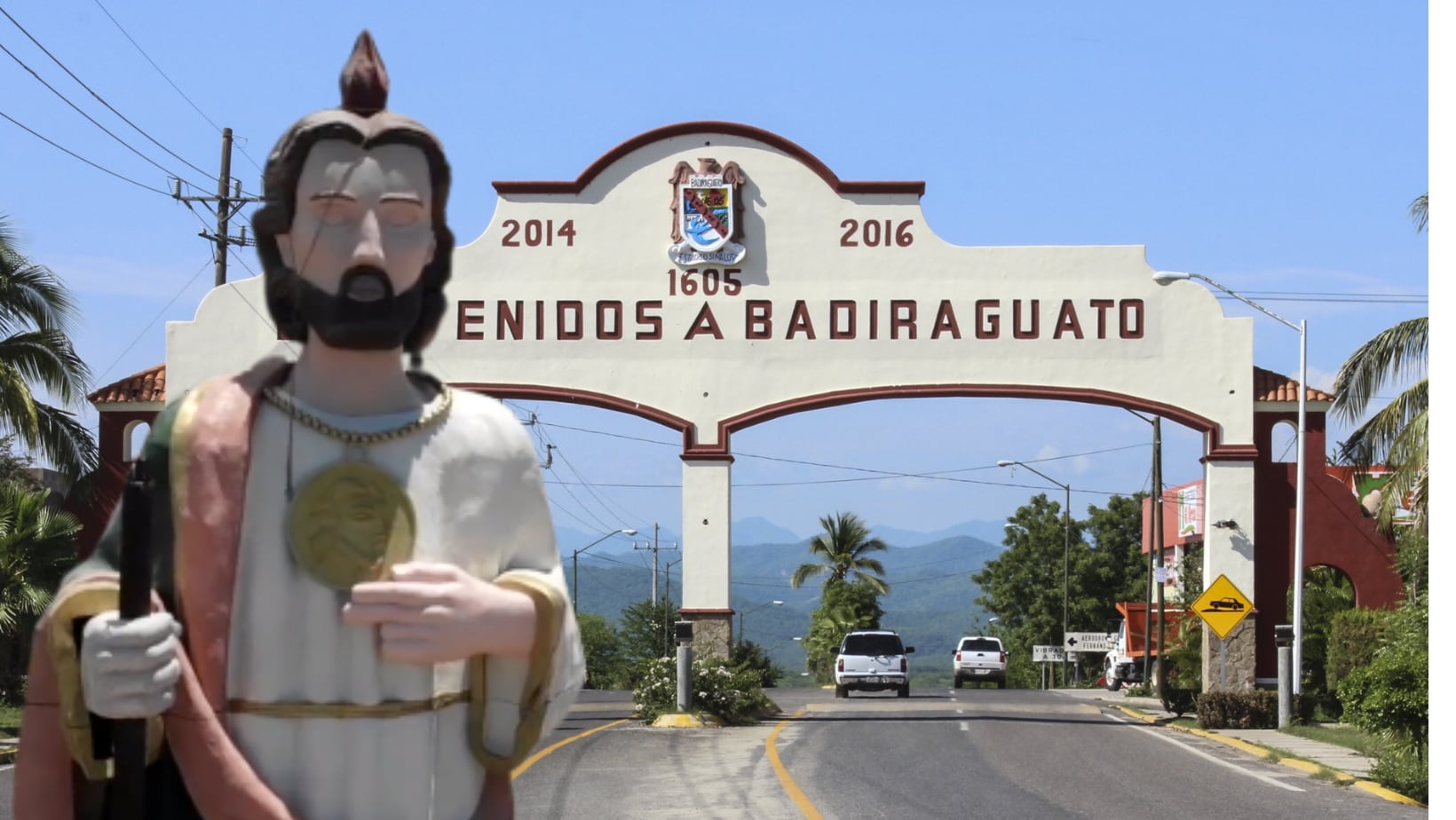 Escultura de San Judas Tadeo en Badiraguato