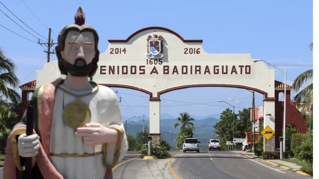 Escultura de San Judas Tadeo en Badiraguato