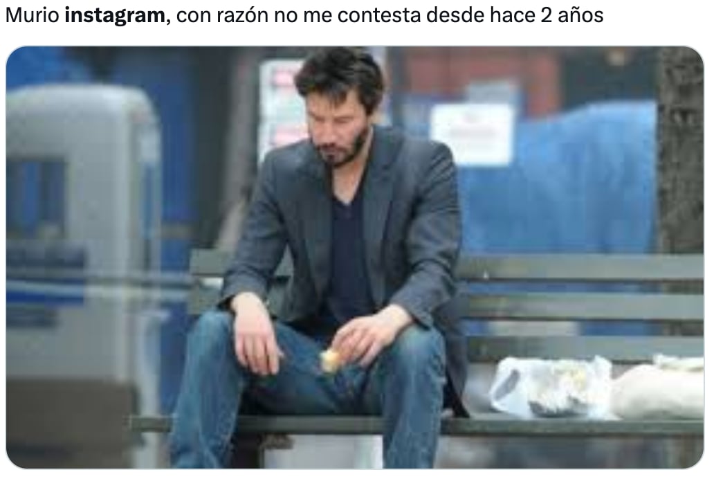Memes de la caída de Instagram