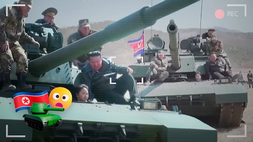 Kim Jong-un sorprende al aparecer con su hija en un tanque militar