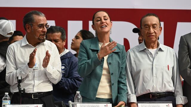 Claudia Sheinbaum en reunión con sindicatos