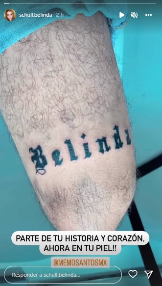 Se tatúan nombre de Belinda