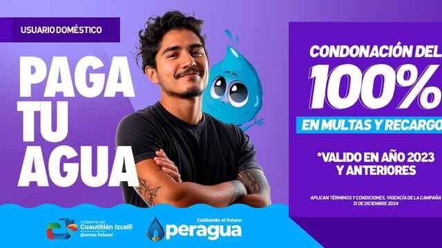 Cuautitlán Izcalli aplica descuentos para el pago de agua