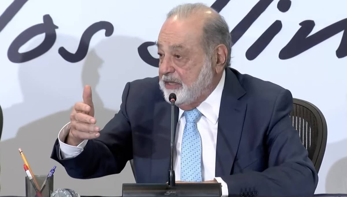 Carlos Slim en conferencia de prensa