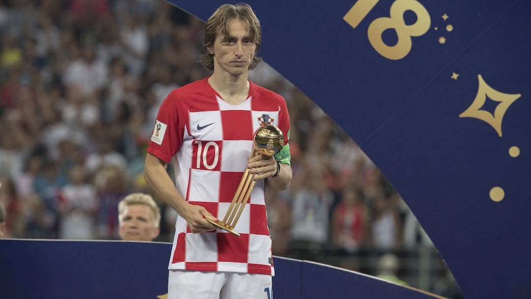 Luka Modric en Rusia 2018.