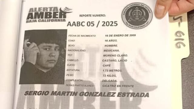 Siguen la búsqueda de Sergio Martín González Estrada. Desaparecido el 26 de febrero del 2025 en la ciudad de Tecate