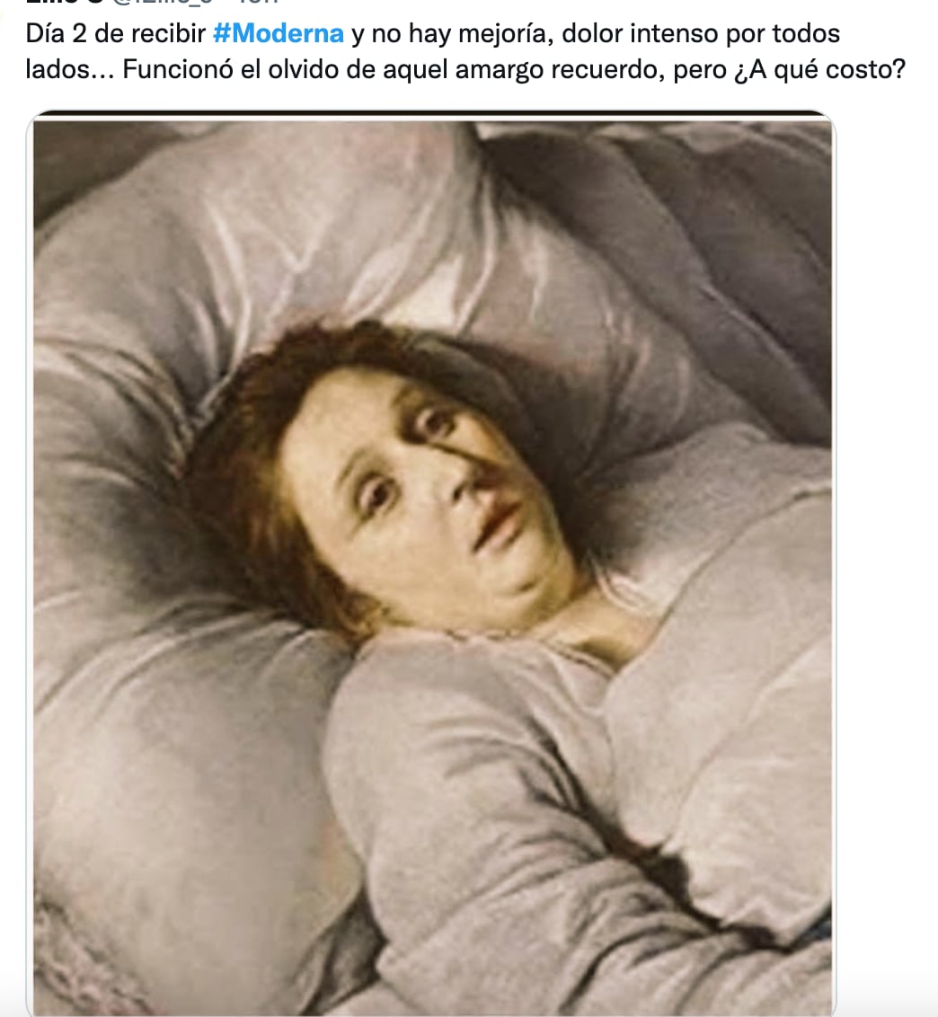 Memes de la vacuna Moderna a maestros