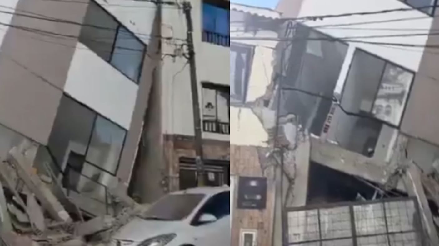 Sismo de 7.4 sacude Colombia: videos muestran daños y edificios colapsados