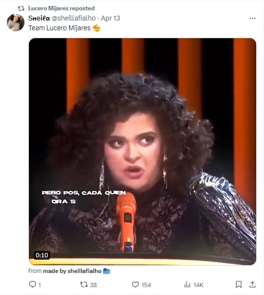 Memes de Lucero Mijares en Juego de Voces 2024
