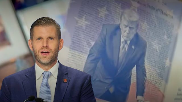Eric Trump presume su pasaporte con la imagen de Donald Trump