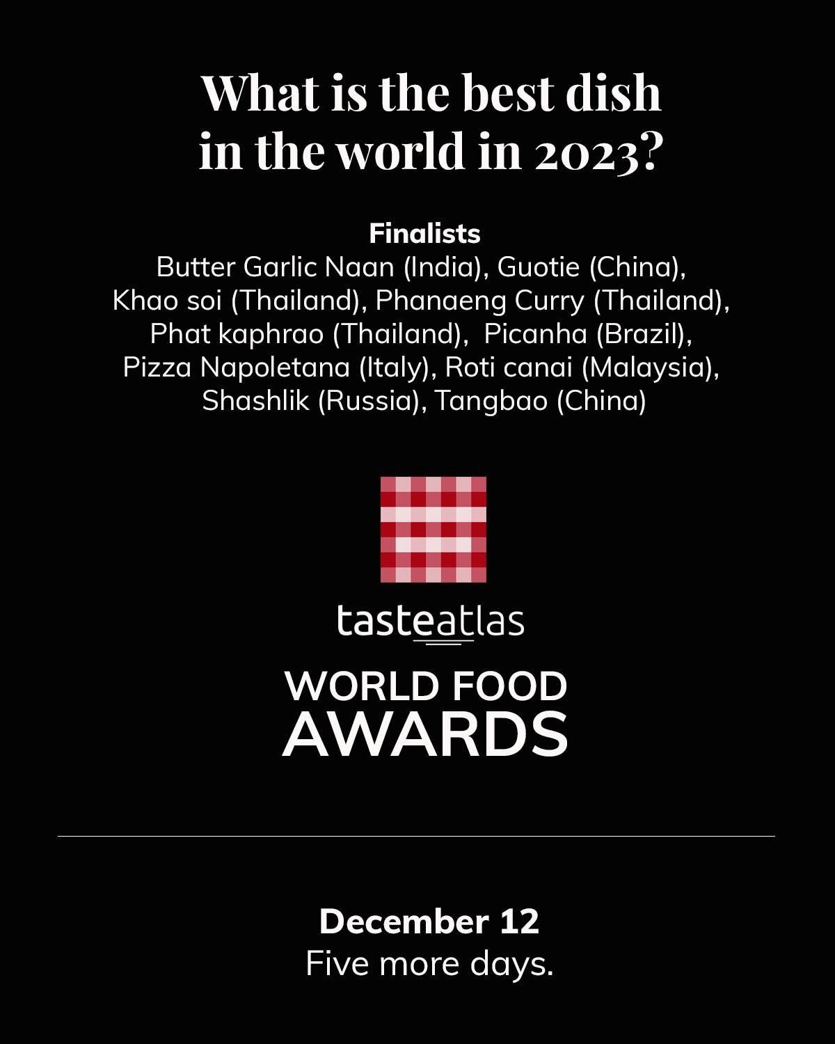 Finalistas a "Mejor platillo del mundo" 2023, según Taste Atlas