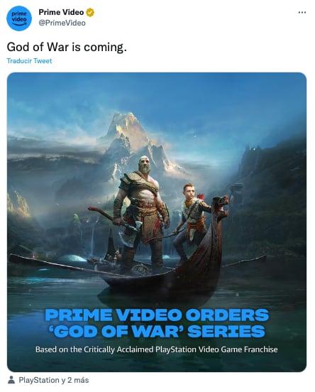 God of War serie en Amazon Prime