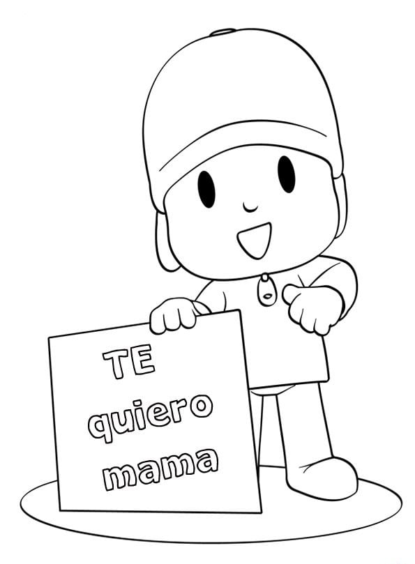 Pocoyó: 6 dibujos para el Día de la Madre bonitos que puedes colorear para regalar