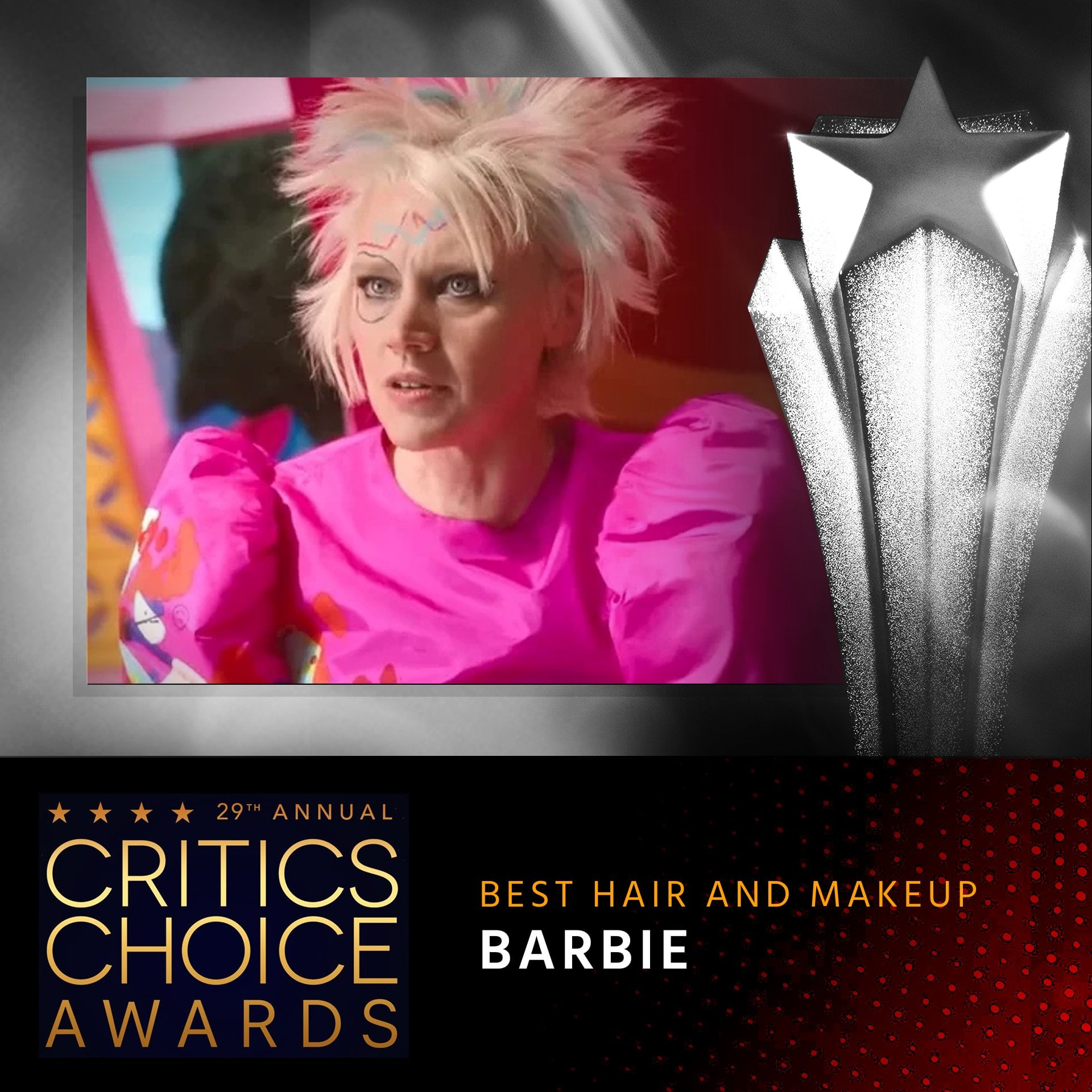 Barbie, ganadora Critics Choice Awards 2024