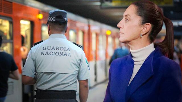 CLAUDIA SHEINBAUM CELEBRA LLEGADA DE LA GUARDIA NACIONAL AL METRO DE LA CDMX el 12 de enero de 2023