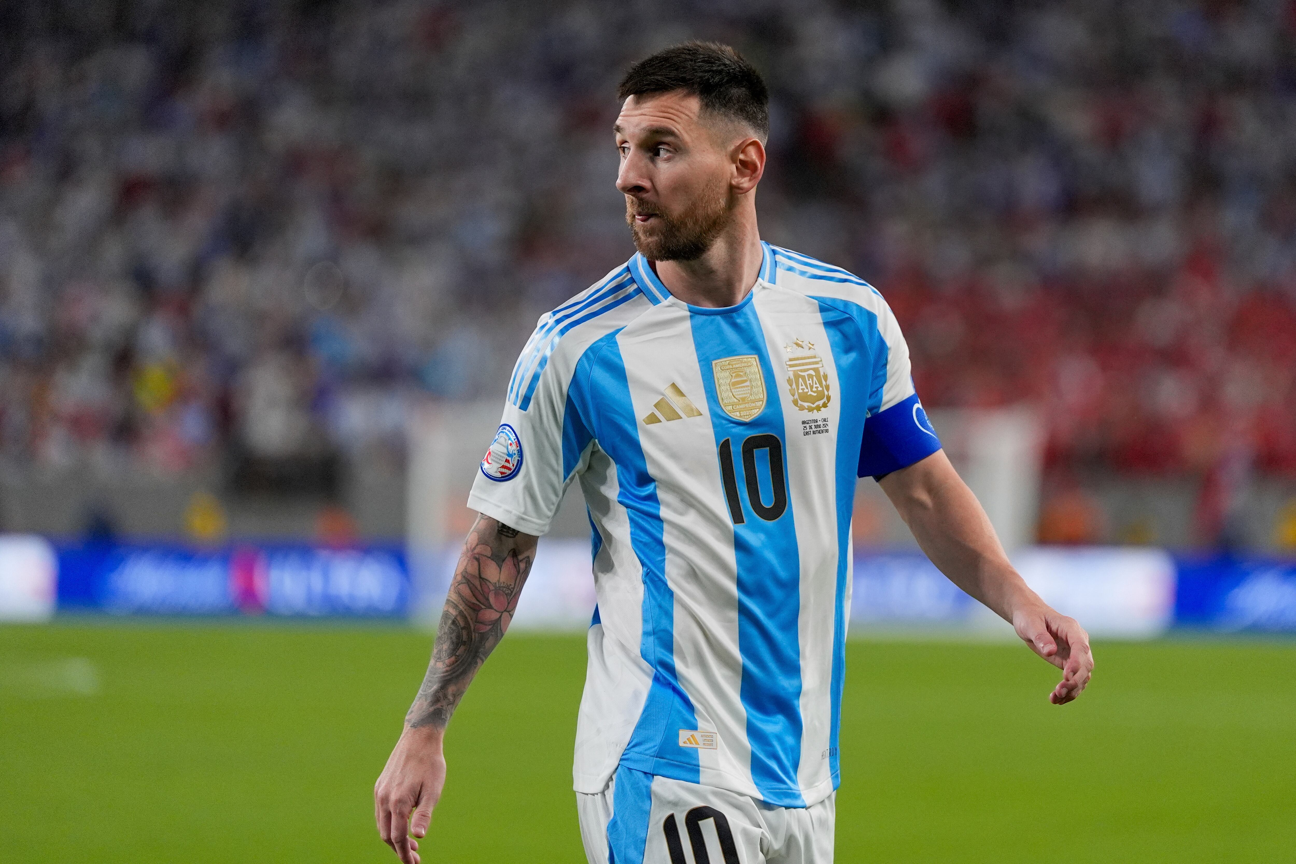 Lionel Messi con Argentina en la Copa América.