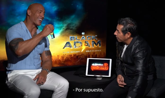 Dwayne Johnson 'La Roca' y Yordi Rosado.