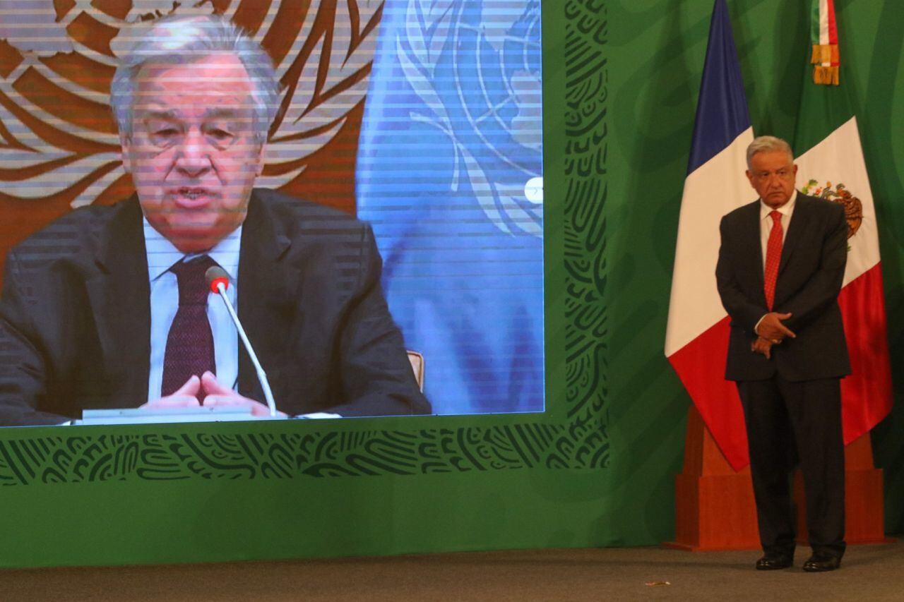 Secretario de la ONU en la conferencia mañanera
