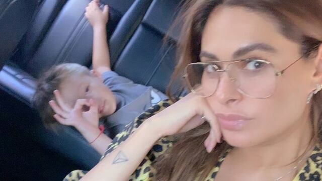 Galilea Montijo y su hijo Mateo