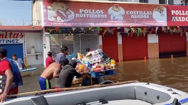 Saqueo en Villahermosa