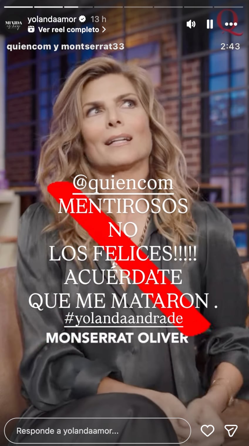 Revista que aseguró que Yolanda Andrade había “muerto” le ofrece la portada