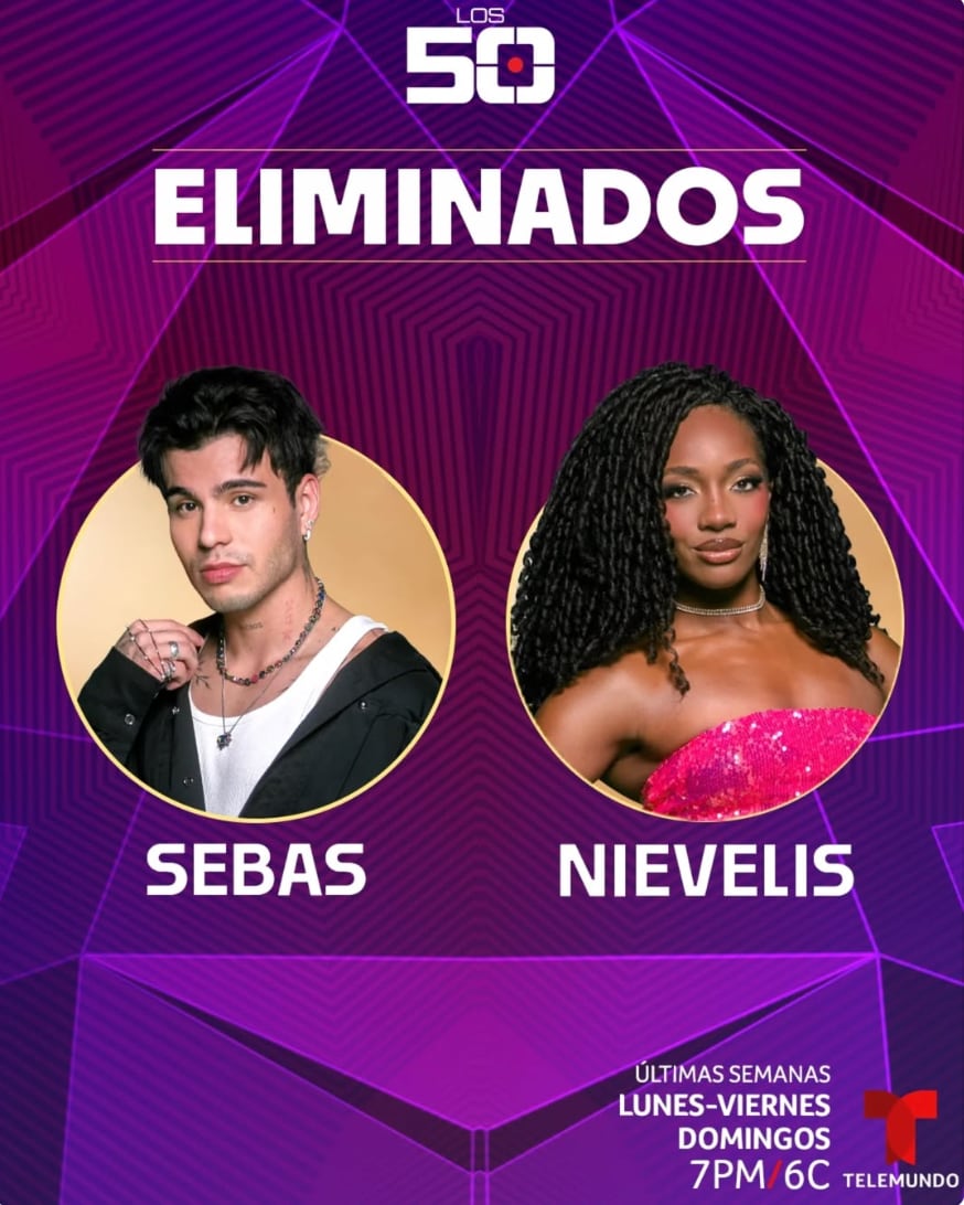Eliminados de Los 50 de Telemundo