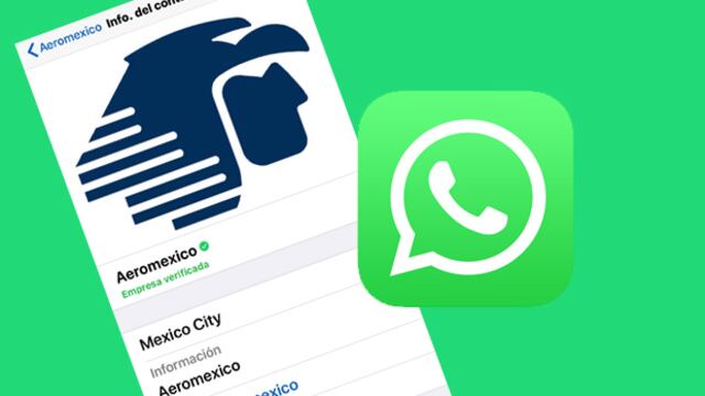 Cuenta de Aeroméxico en WhatsApp.