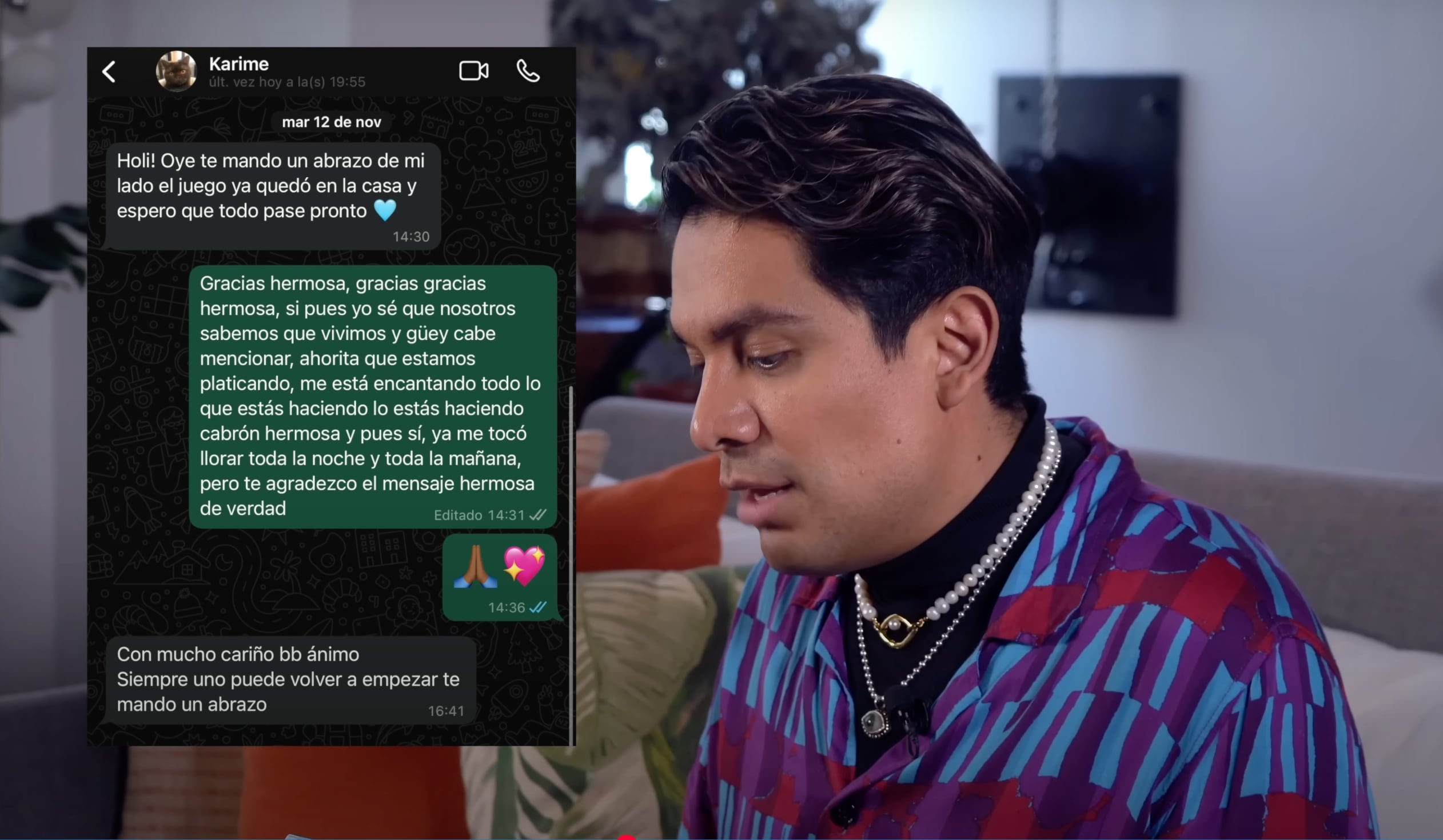 Ricardo Peralta revela que Karime Pindter le mandó un mensaje tras su abucheo