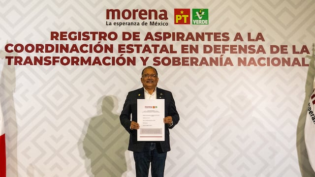 Andrés Mijes formalizó su registro para la Coordinación de la Defensa de la Transformación en Nuevo León y afirmó que busca recuperar los valores del "Nuevo León original".