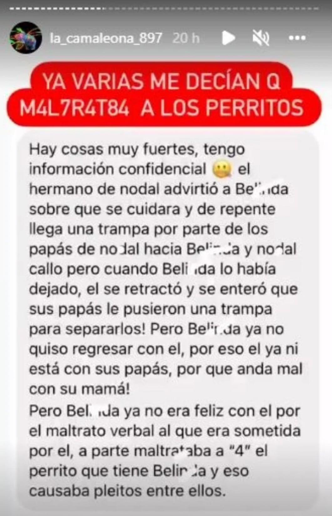 Cuentas de Instagram asegura tener información sobre Nodal