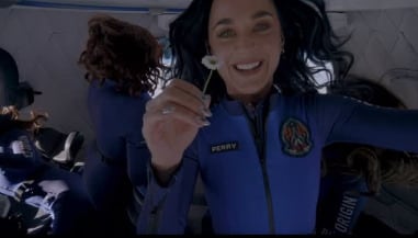 Katy Perry en su viaje al espacio