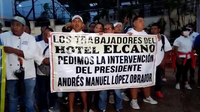 Damnificados de Acapulco protesta afuera de la mañanera de AMLO