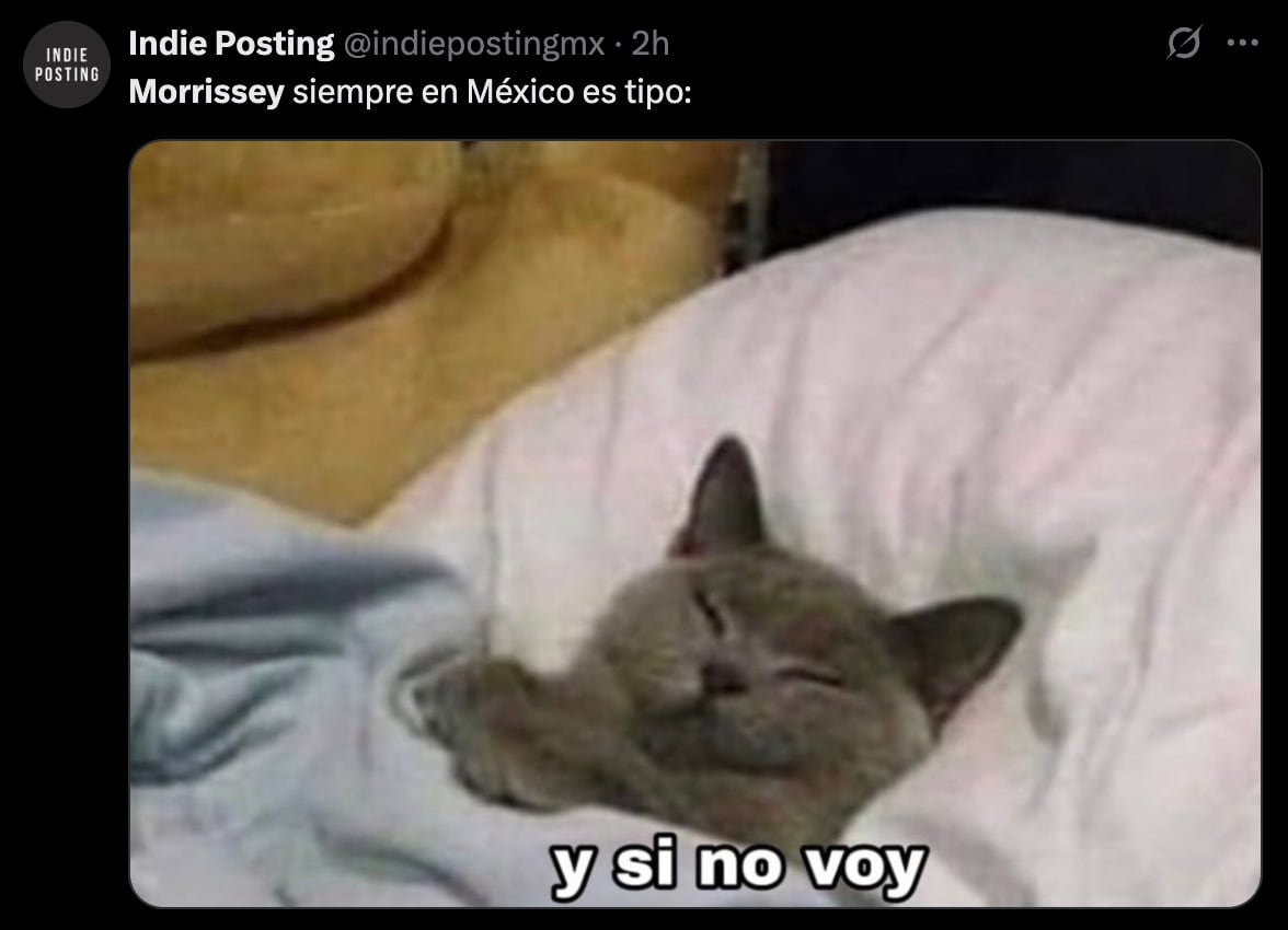 Morrissey cancela sus conciertos en México y provoca memes