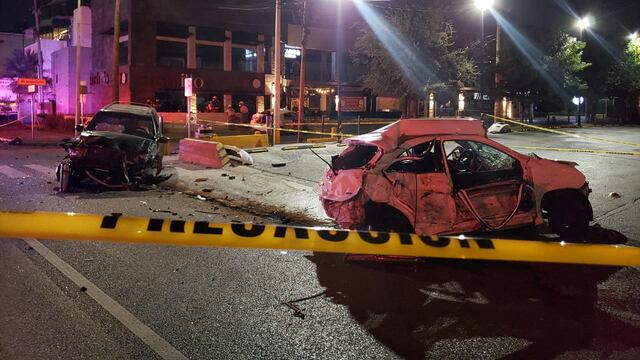 El choque fue aparatoso.