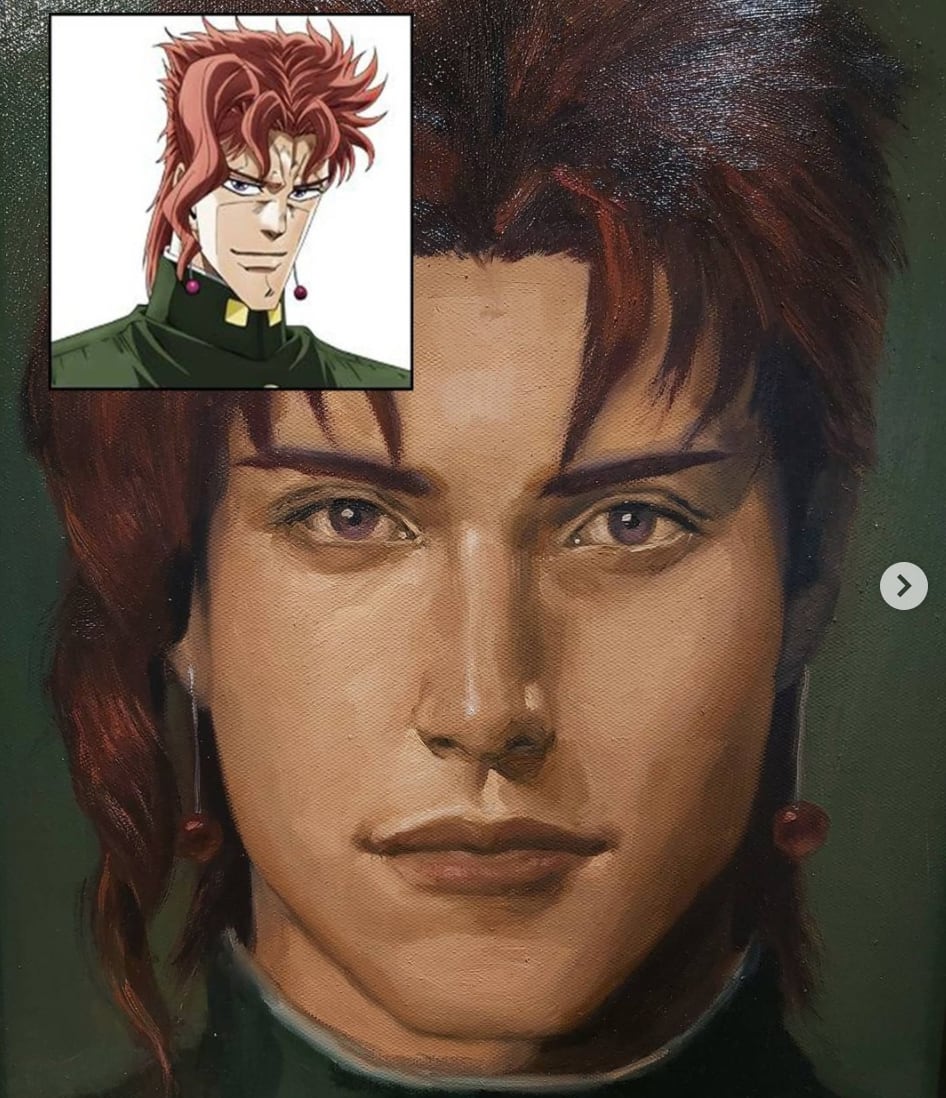 Personaje de anime en exposición