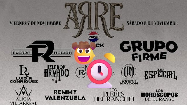 Horarios oficiales para el Festival Arre 2025