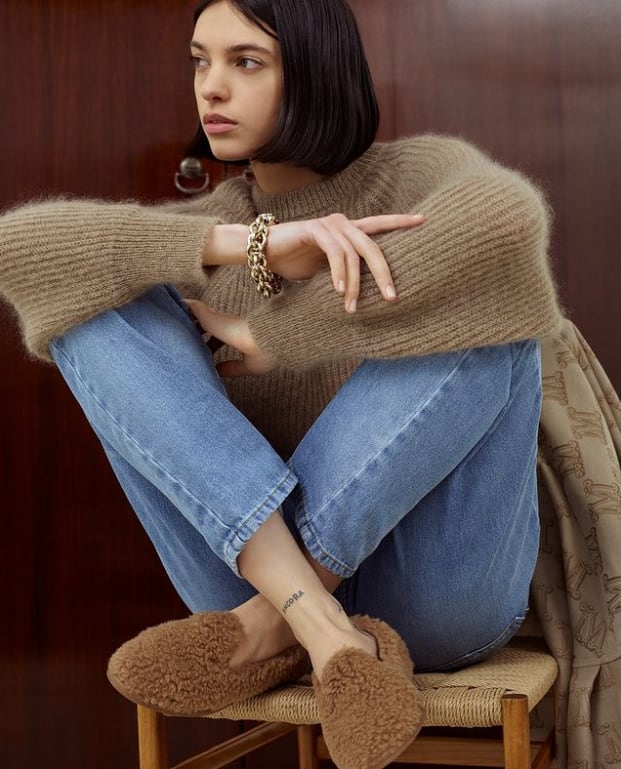 Outfit color marrón camel de Max Mara