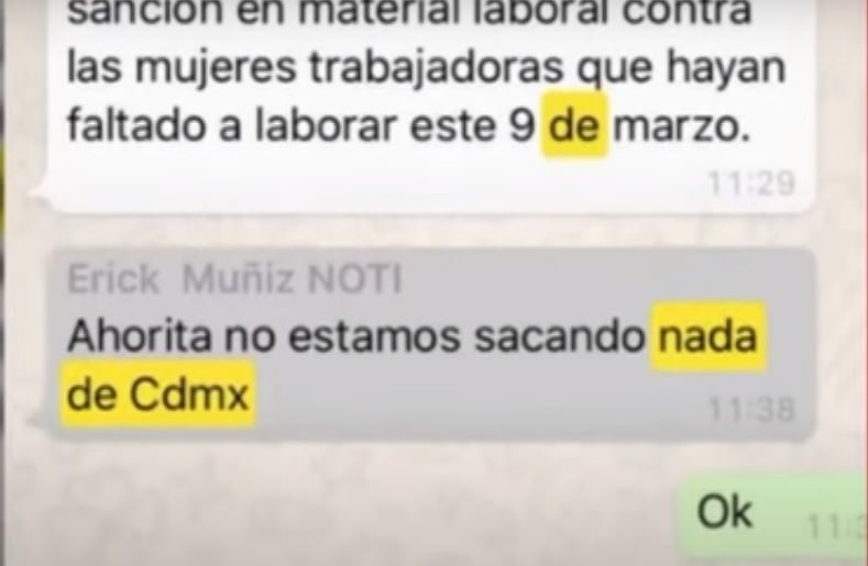 Chat interno de Notimex
