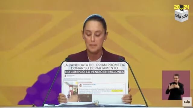 Primer debate presidencial: Claudia Sheinbaum exhibe mentira de Xóchitl Gálvez