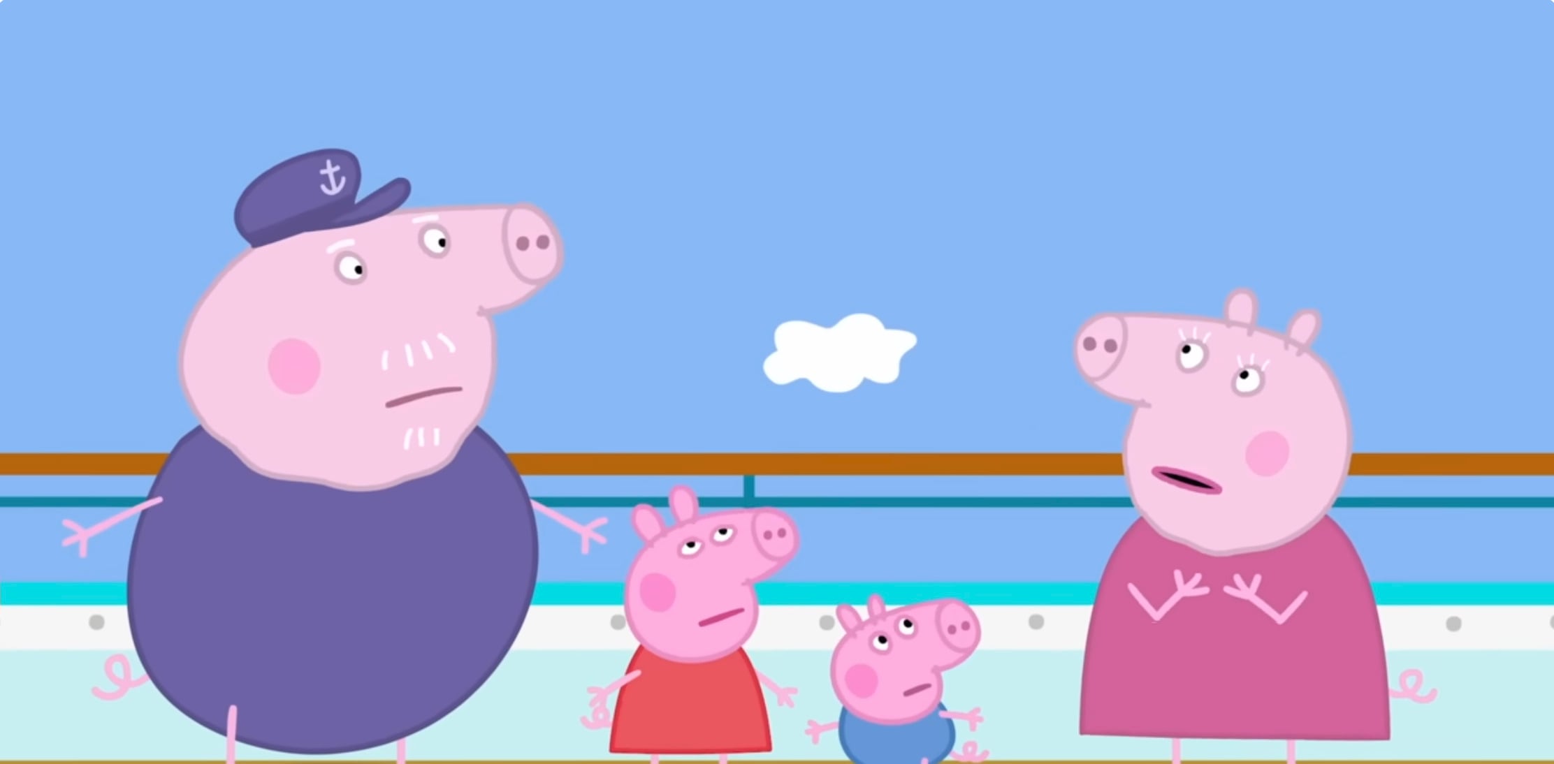 El viaje en crucero de Peppa Pig con sus abuelos