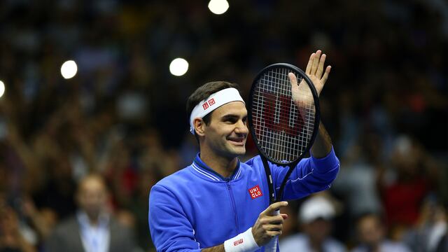 Federer celebra un triunfo