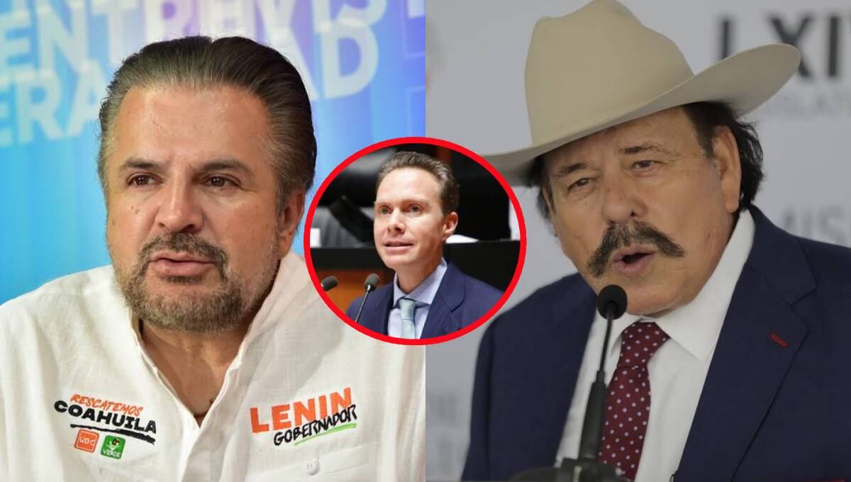 Lenin Pérez, Armando Guadiana y Manuel Velasco