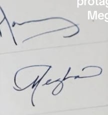 Firma de Meghan Markle