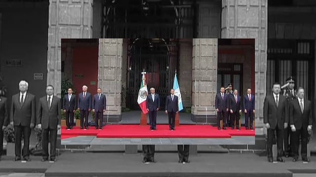 Presidentes Enrique Peña Nieto y Otto Pérez. Firma de acuerdos.