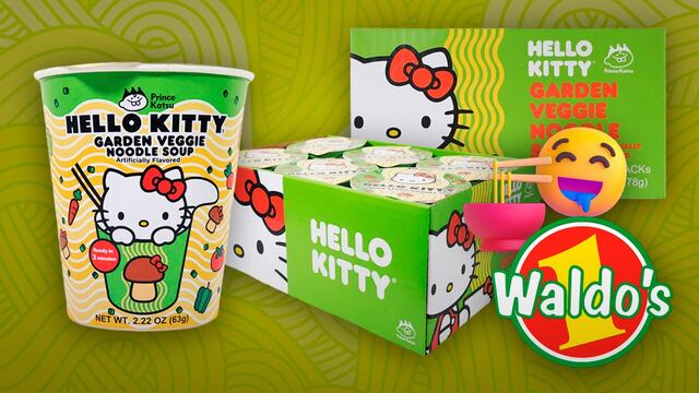 ¿A qué sabe la sopa maruchan de Hello Kitty de Waldo's?