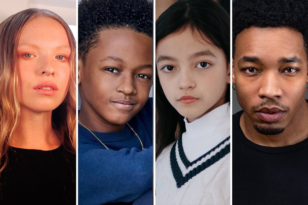 Laura Marcus, Percy Daggs IV, Rada Rae y Jhaleil Swaby en The Hunger Games: Sunrise on the Reaping