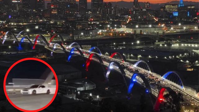Nuevo Puente en Los Ángeles California es inaugurado y ya hay arrancones