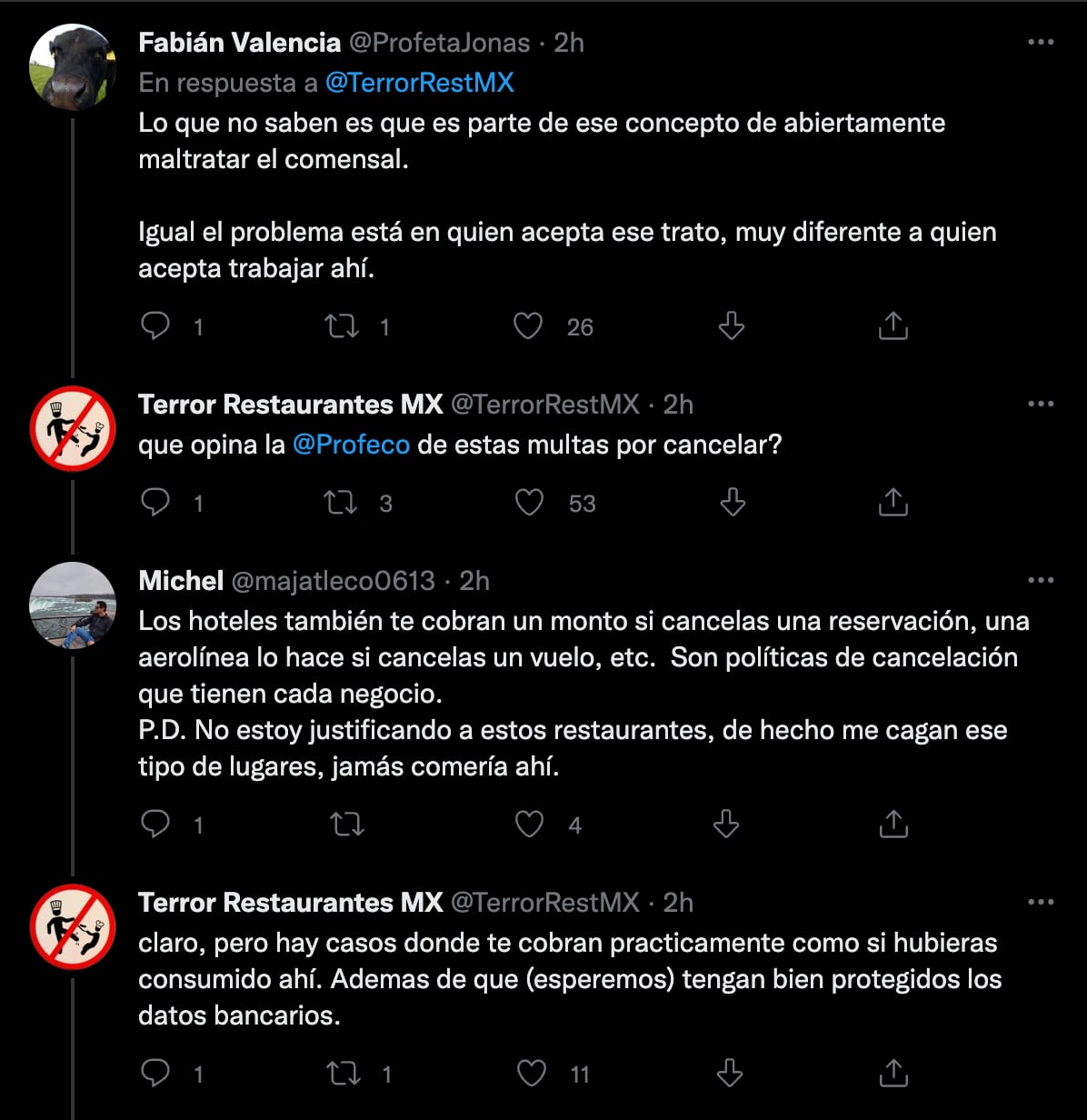 ¿Cuánto cuesta cancelar una reservación en Pujol y Niddo? sale caro decirle que no al mole madre